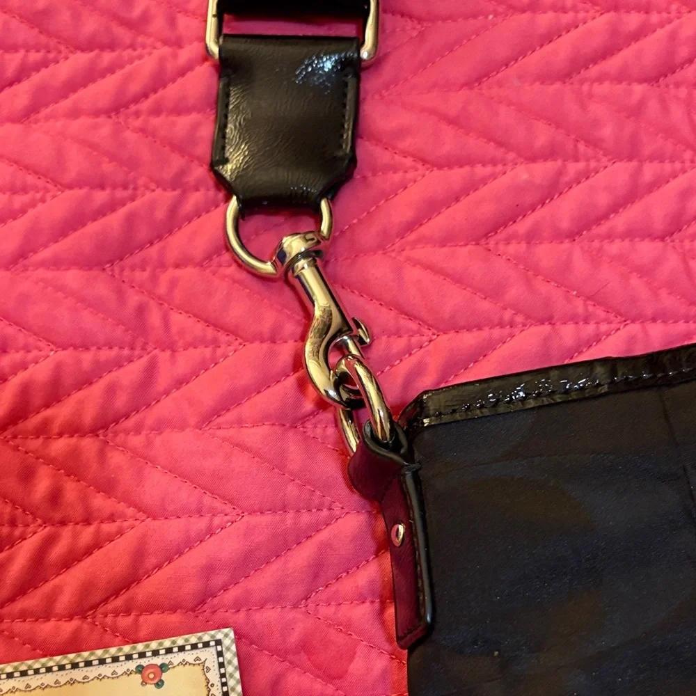 Coach Authenticated Black Signature C Nylon Diaper Bag Tote Large F77577